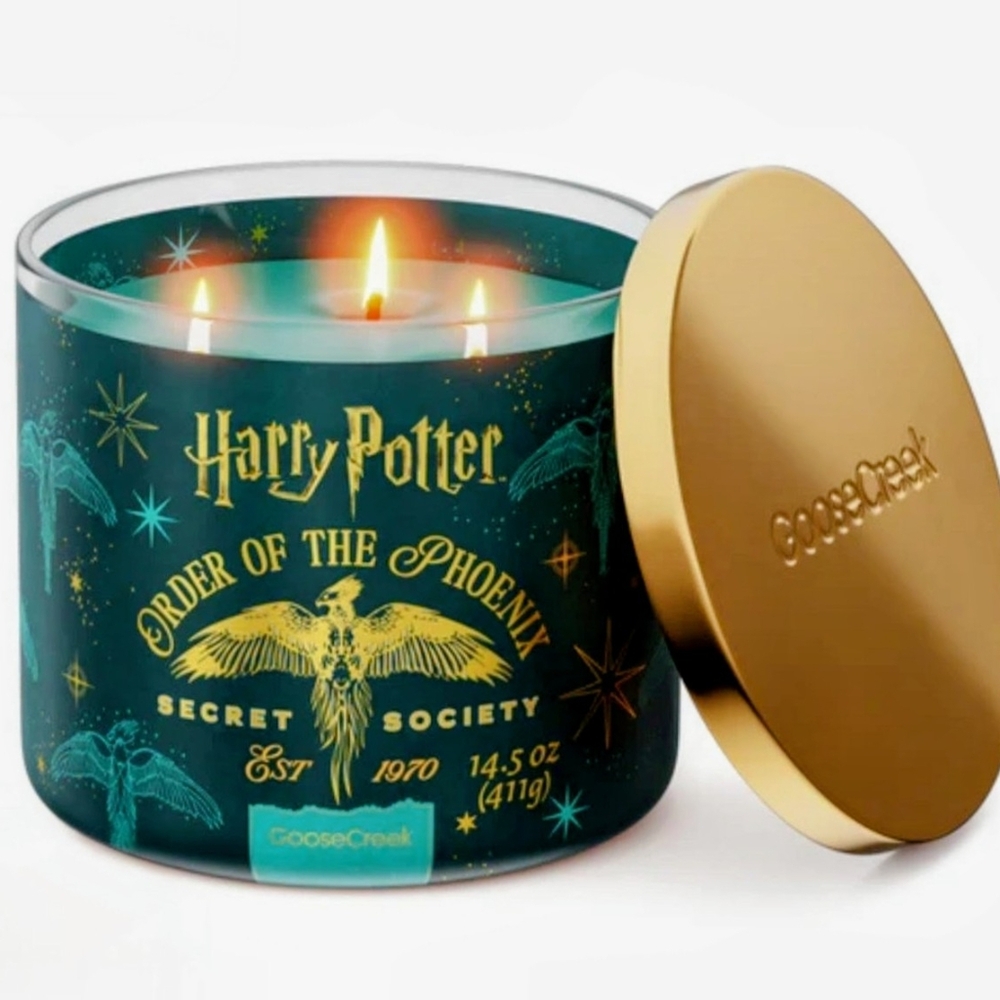 🆕 HARRY POTTER "ORDER OF THE PHOENIX" GooseCreek 3-wick Candle Ltd. Ed.